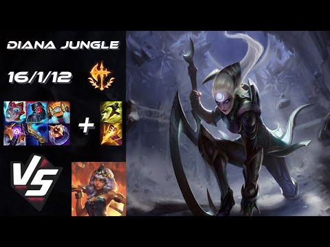 JUNGLE Diana vs Qiyana - EU Challenger Patch 25.23