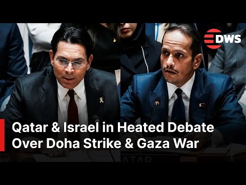 HEATED DEBATE at UN: Qatar & Israel Envoys BLAST Each Other Over Doha Strike & Gaza War | AC1E