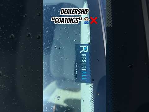 NEVER buy a dealership “coating” this is why! ❌🙅🏻‍♂️🚗 #dealership #detailing #ceramiccoating