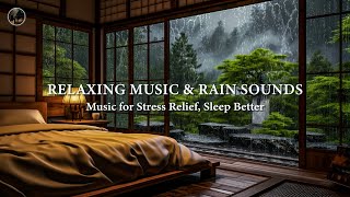 FALL INTO SLEEP INSTANTLY 🎶 Bedroom With Peaceful Piano & Rain Sounds | Stress Relief, Deep Sleep
