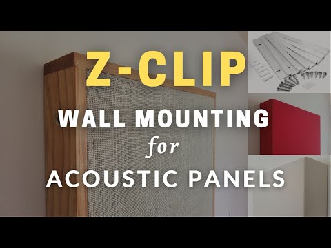 How To Install Acoustic Panels on Walls | Mounting with the Z-Clip Hanging Kits