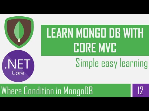 Where Condition in MongoBD | Filter Search Documents |CRUD Operation in MongoDB | Asp Net Core