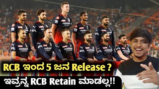 IPL 2023 this RCB Players may released for 2023 auction kannada|RCB released players list for 2023