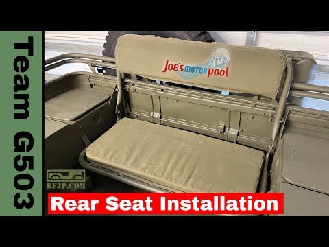 G503 Rear Seat Installation Willys MB / Ford GPW