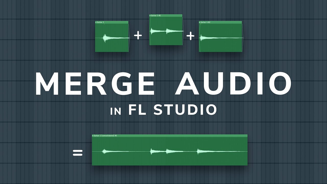 How To MergeConsolidate Audio In FL Studio 206