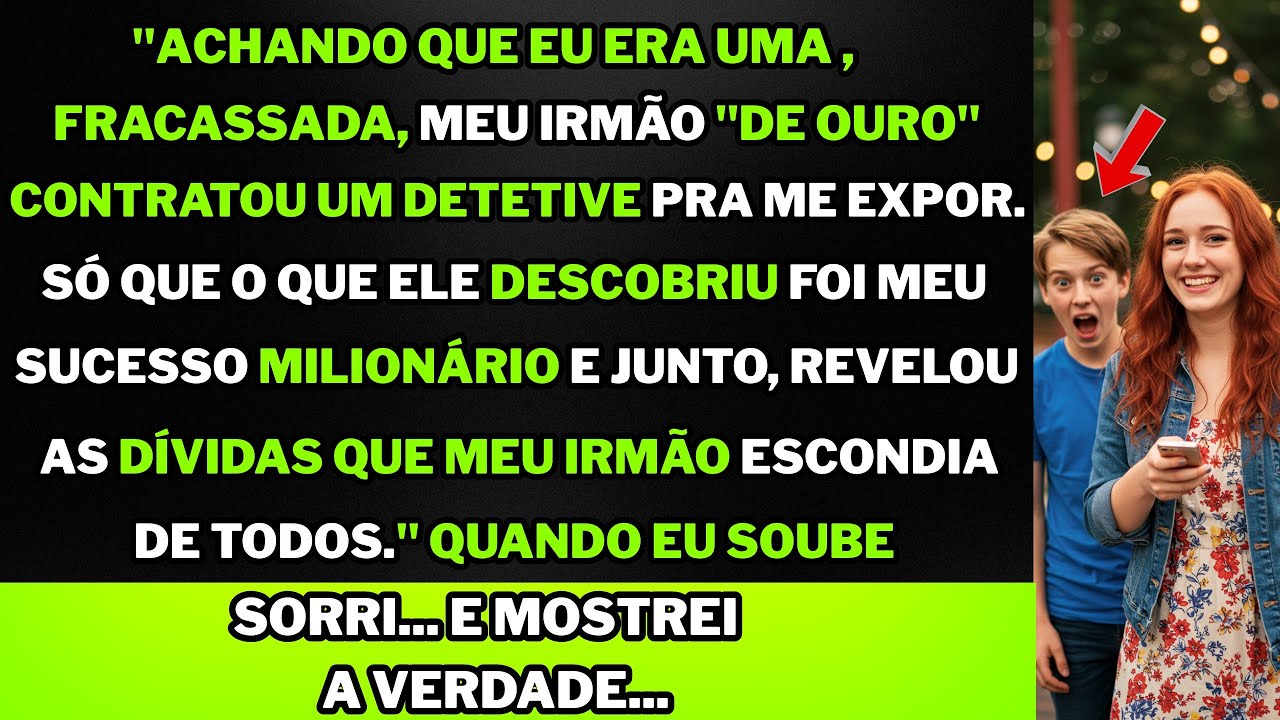 "Meu irmão "de ouro" contratou um detetive pra me destruir. mas o que aconteceu com ele..."