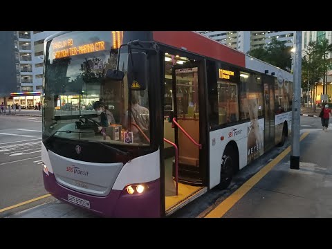 [SBST]WORN OUT ZF6HP504C KICKDOWN , Ride on SBS8905M on Service 111 . Scania K230UB Euro 5 Batch 1