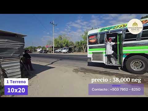 Terreno a 50 mts de carretera troncal del norte en el Tule, El Paisnal, San Salvador!!! APROVECHA!!