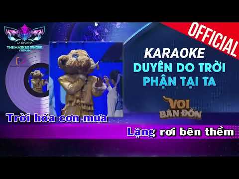 Duyên Do Trời, Phận Tại Ta - Karaoke (hạ 2 tone)