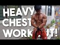 EXTREME HEAVY CHEST WORKOUT | CONSISTENCY GYM SOON TO RISE!