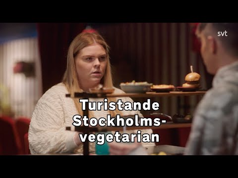 Turistande Stockholms-vegetarian