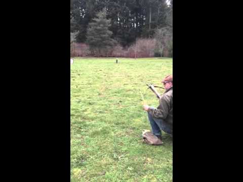 Homemade Medieval Crossbow's First Shots