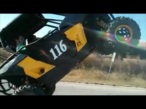 Can Am Maverick Wheelie on pavement