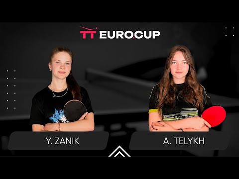 14:05 Yulianna Zanik - : -Anastasiia Telykh 10.11.2023 TT Euro.Cup Ukraine Master. TABLE 3