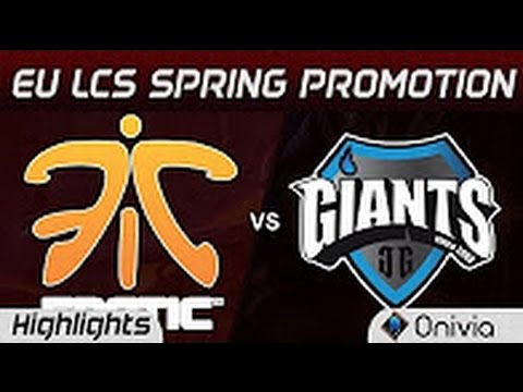 FNA vs GIA Game 2 LCS Summer Promotion 2017 Fnatic Academy vs Giants