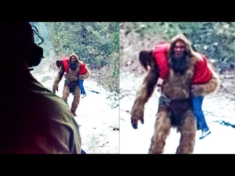 Helicopter Pilot Films GIANT SASQUATCH Carrying a Human Body - Bigfoot Encounter Story