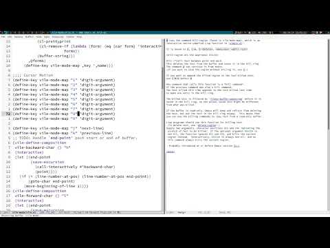 Emacs: Vile Mode (VIm Like Editing)