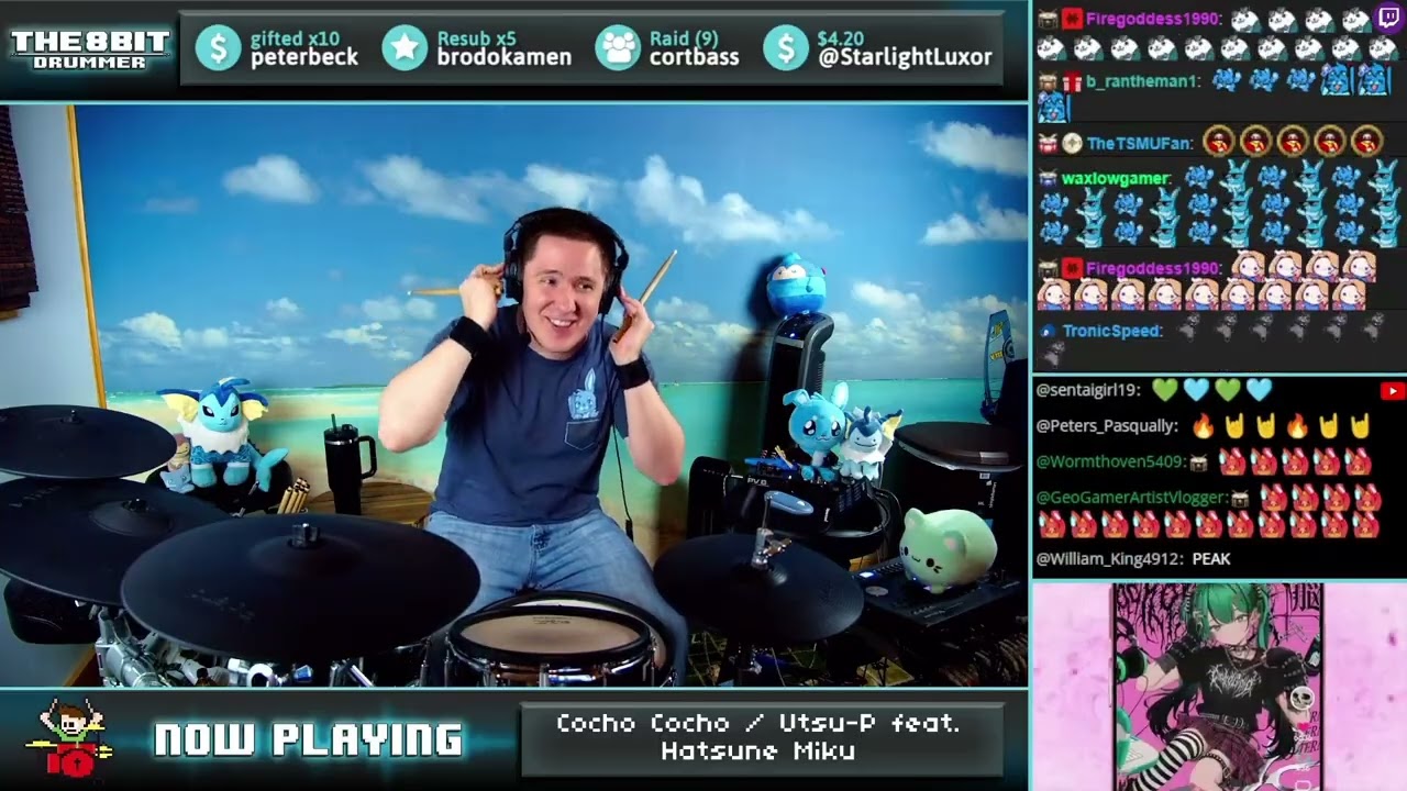 The8BitDrummer plays 鬱P/Utsu-P - Cocho Cocho feat. 初音ミク