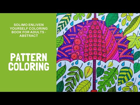 Beautiful Pattern Coloring || Solimo Enliven Yourself Colouring Book for Adults - Abstract