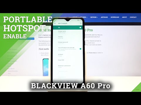 How to Enable Portable Hotspot in BLACKVIEW A60 Pro - Network Sharing