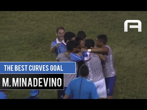 GOAL: Perfect curler from Minadevino.