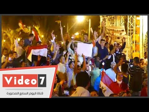 مواطنون يهتفون للرئيس السيسى باحتفالات ذكرى ثورة 30 يونيو