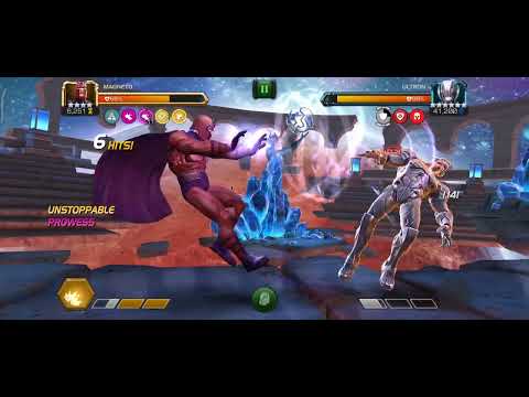 mcoc Act 5.4.6 final boss Ultron solo 4* megnito