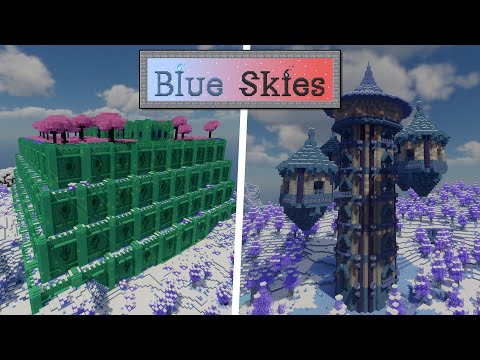 NEW DUNGEONS AND INSANE DIMENSIONS IN MINECRAFT - Blue Skies Mod |  #1 Adventure Mods