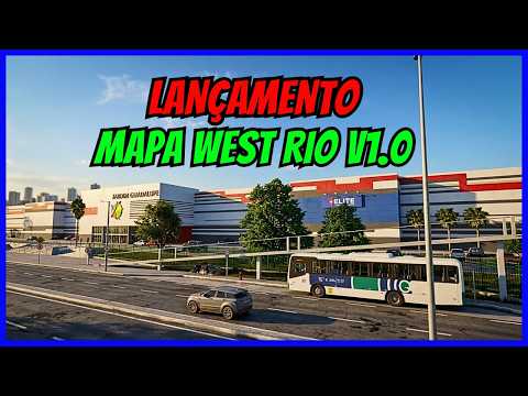 🔴Gameplay Novo Mod Mapa West Rio V1.0 | Linha SV385 | Proton Bus Simulator | PBSU | Mods