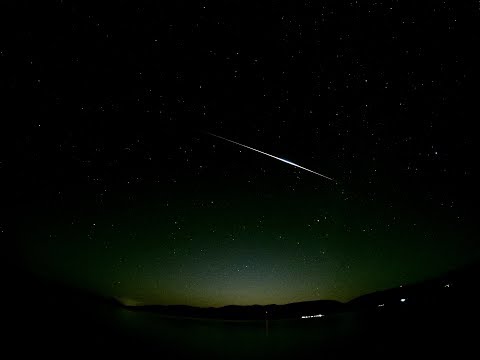 Perseids Meteor Shower TIMELAPSE from 12-13 August | Pretor Prespa Lake