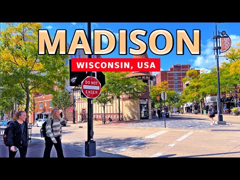 Life in Madison, Wisconsin 🇺🇸 4K Downtown Madison Walking Tour