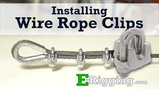 Installing Wire Rope Clips