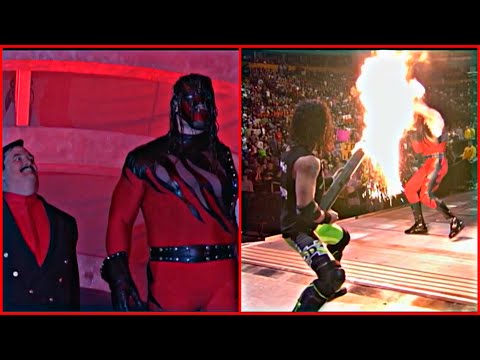 Kane Vs Chris Benoit w/ The Radicals 2000 (X-pac Shoots Fire At Kane With A Flamethrower)!
