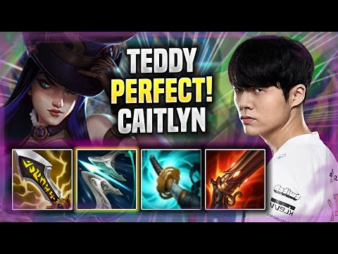 TEDDY PERFECT GAME WITH CAITLYN! - AF Teddy Plays Caitlyn ADC vs Jhin! | Preseason 2022