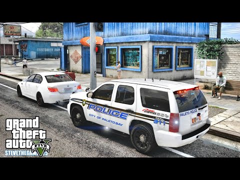 GTA 5 MODS LSPDFR 0.4.1 - PALETO BAY SLICKTOP TAHOE PATROL!!! (GTA 5 REAL LIFE PC MOD)