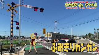 踏切動画【踏切ダンス】祝！開業！熊本電気鉄道「御代志駅」 [Let's dance to the rhythm of the railroad crossing]2022年10月14日鉄道の日