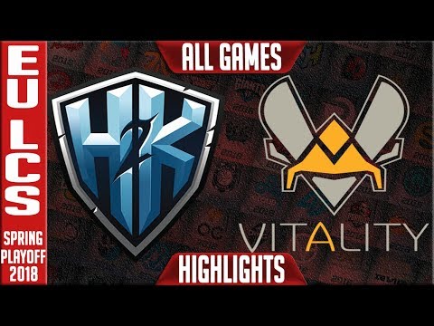 H2K vs VIT Playoffs Highlights ALL GAMES | EU LCS Quarterfinal Spring 2018 | H2K vs Team Vitality