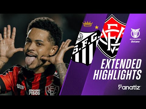 Santos vs Vitoria 0-1 | Game Highlights | #Brasileirao2025