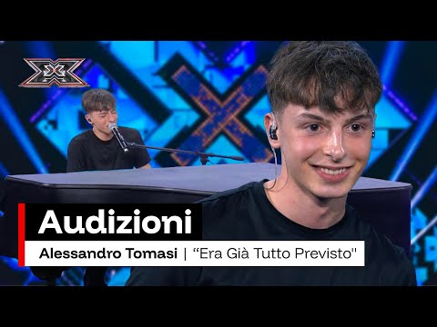 Alessandro Tomasi canta “Era già tutto previsto” di Riccardo Cocciante | X Factor 2025 Audizioni 3