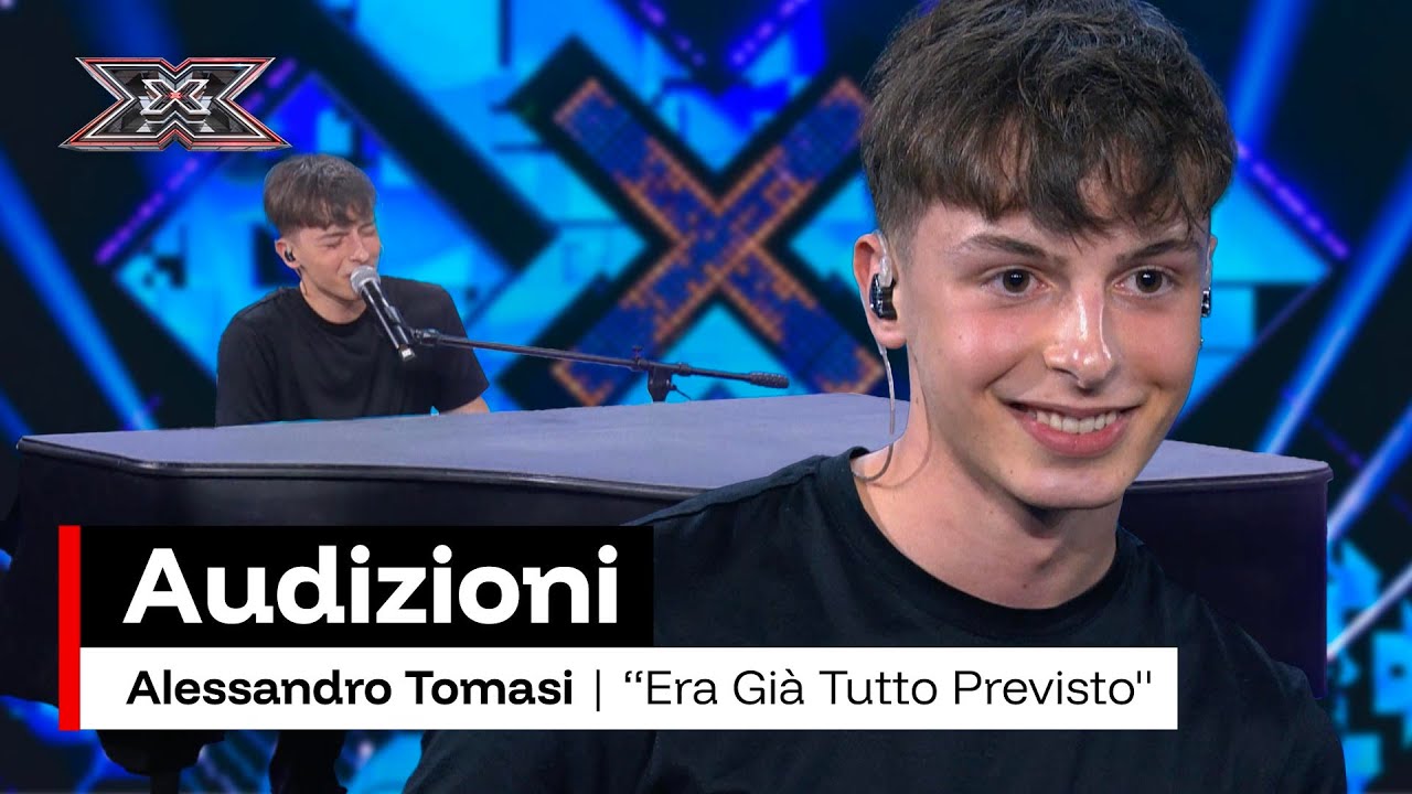 Alessandro Tomasi canta “Era già tutto previsto” di Riccardo Cocciante | X Factor 2025 Audizioni 3