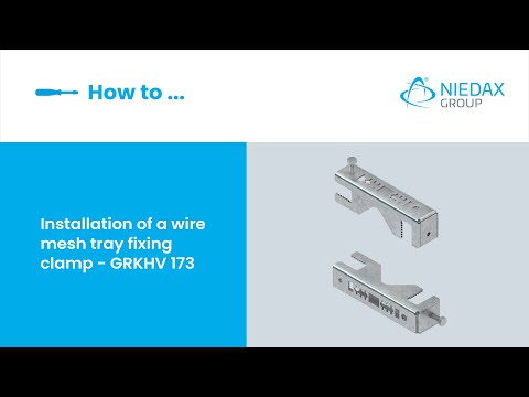 Niedax Wire Mesh Tray Fixing Clamp – GRKHV 173 | Niedax Group | How to ... #15