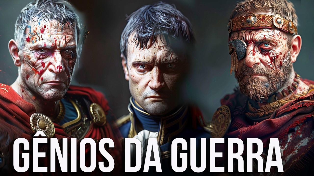 A Incrível Vida de 3 GÊNIOS BRUTAIS do Campo de Batalha - César - Napoleão - Aníbal