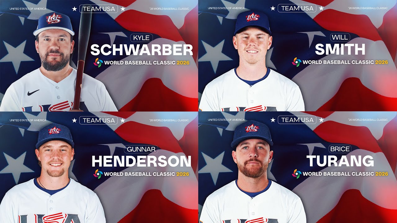 ANNOUNCEMENT: 4 players commit to Team USA! (Kyle Schwarber, Will Smith, Gunnar, Brice Turang!) 🇺🇸