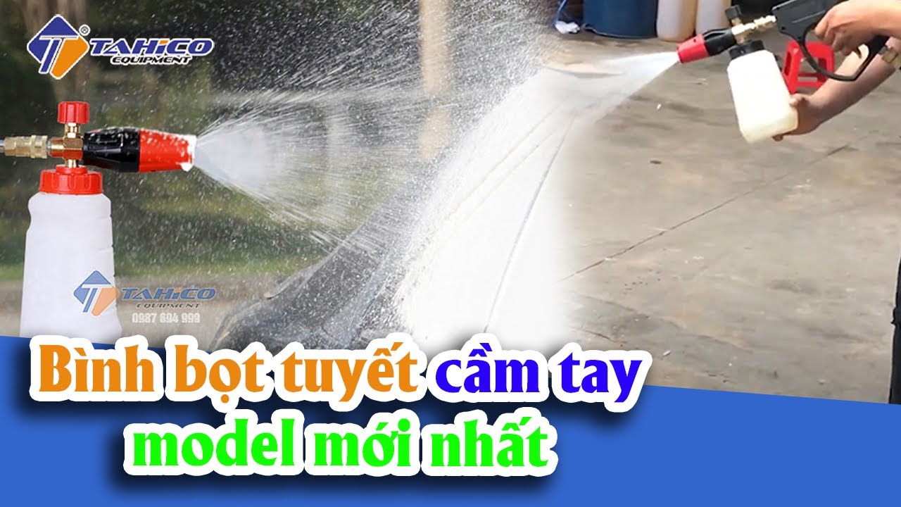 Bình phun bọt tuyết cầm tay cổ to 17