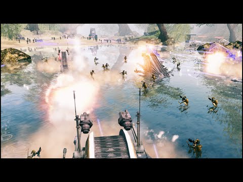 KASHYYYK BEACH ASSAULT - Star Wars: Galaxy at War Mod Gameplay