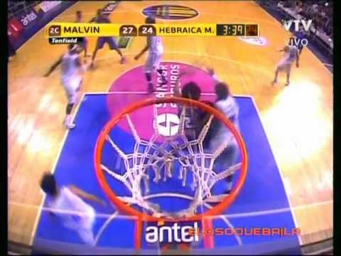 #LUB: Hundida de Hatila Passos contra Malvin 21/03/2013 Liga Uruguaya de Basketball