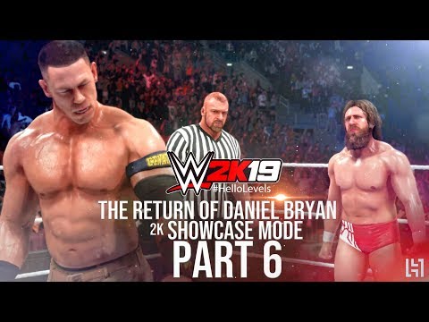 WWE 2K19 2K Showcase Mode Part 6 - Daniel Bryan vs John Cena Gameplay Match ft. Triple H As Referee