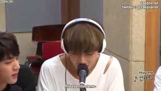 [ENG SUB] BTS V singing Hug Me and Hold Me Tight Live Cut - 150217 Sukira