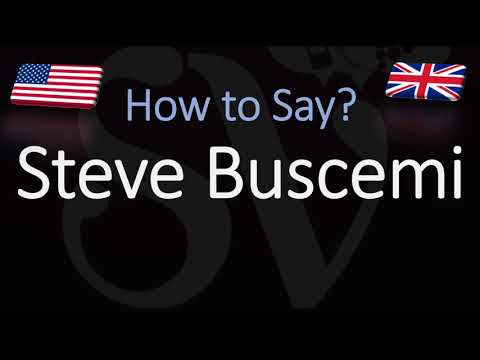 How to Pronounce Steve Buscemi? (CORRECTLY)