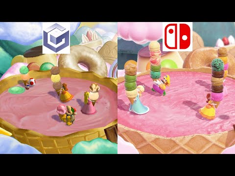 Mario Party 5 Side-by-Side Original Vs Remake Minigames Comparison (GC Vs Switch)